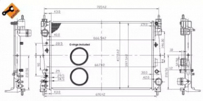 WILMINK GROUP wg1722334 -  Радиатор, охлаждение двигателя